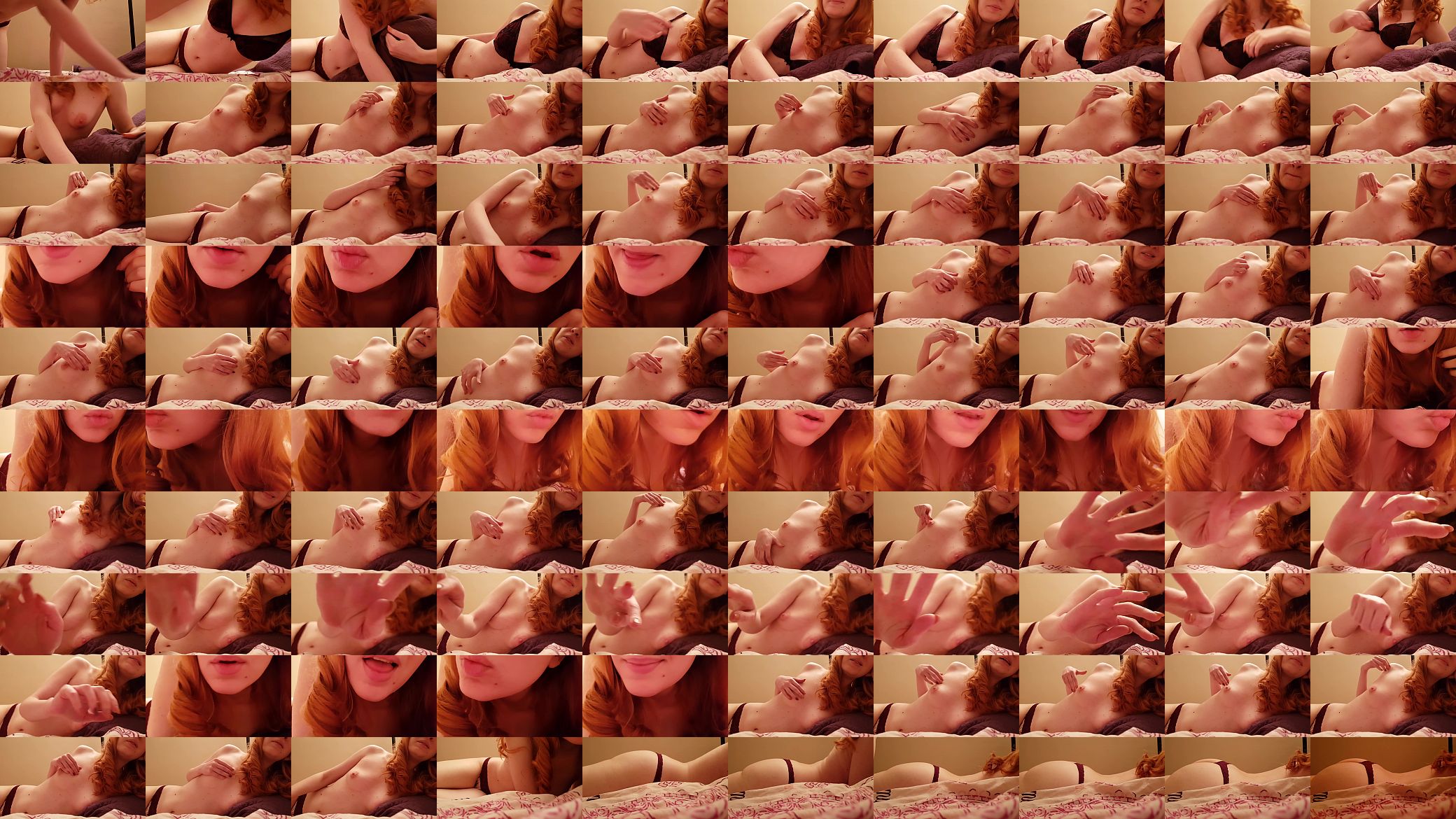 SWEET REDHEAD ASMR GIRLFRIEND RELAXES YOU IN BED 预览图
