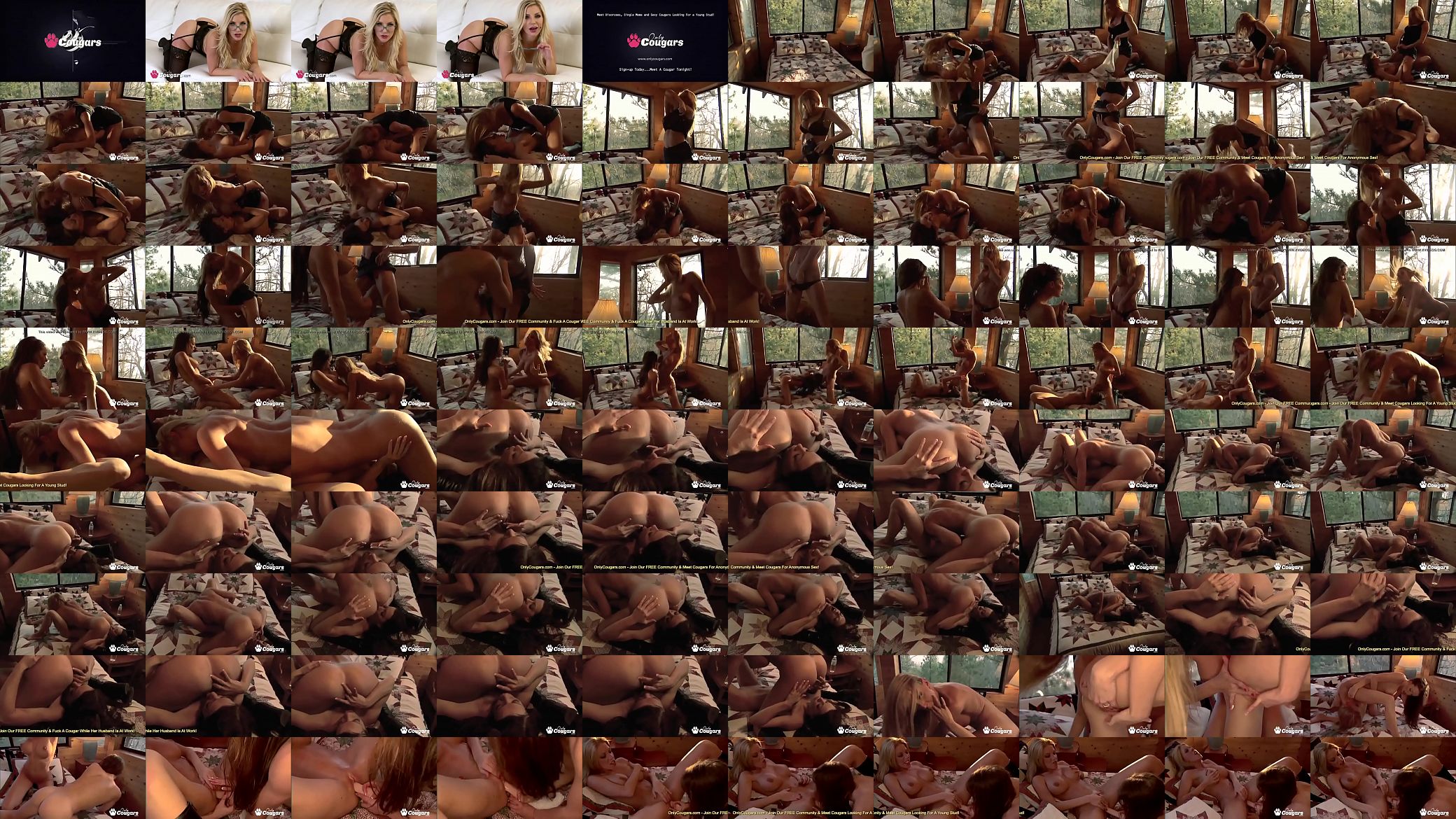 Horny MILFs 69 In A Cabin In The Woods 预览图