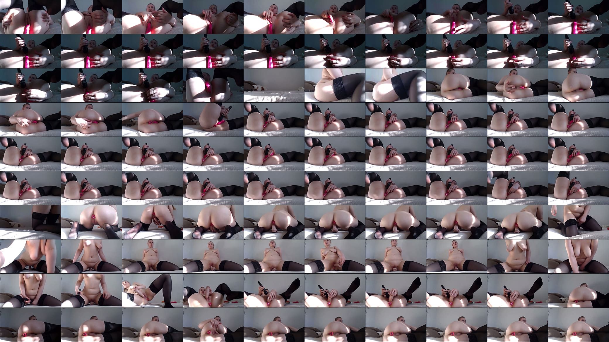 Ride the dildo and fucking anal 预览图