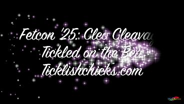 Fetcon '25: Cleo Cleavage Tickled on the Bed