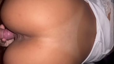 Amateur cuckold having sex with his hotwife, and she wants the black neighbor's cock.