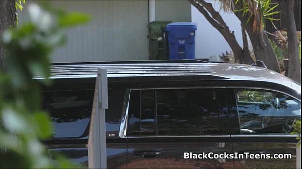Perfect teen deepthroats big black dick