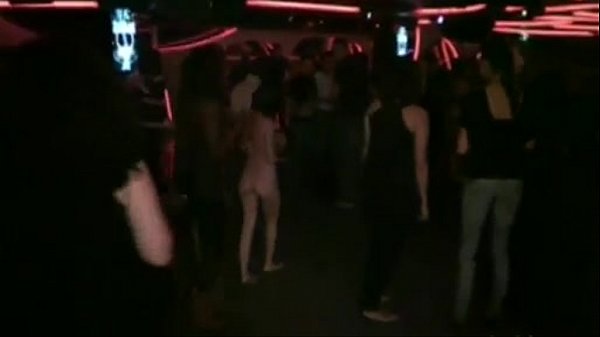 Girls clubbing naked in Barcelona