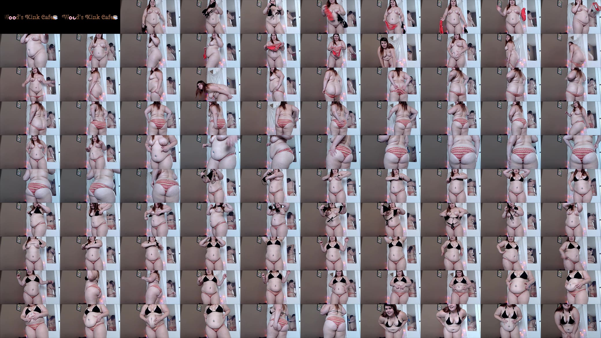 BBW Wood tries on teeny bikini 预览图