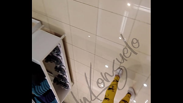 You can see my thong in my yellow leggings.