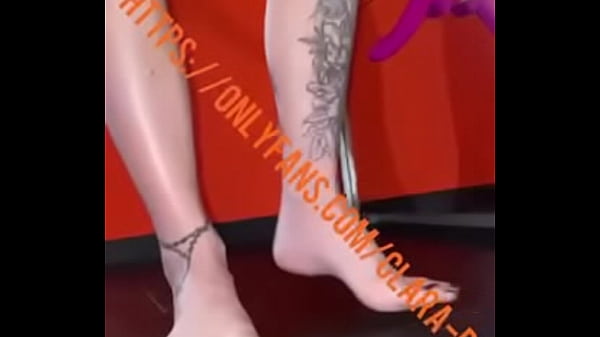 Clara Milano Brunette skinny tattoo Tight pussy strech big dildo