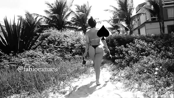 Exhibitionist wife on the beach with walking dental. I'll film everything.