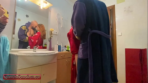 BTS pamela sanchez in toilet seduces her roommates boyfriend to fuck hard in the bathroom by a big cock. Swinger Wife takes a young cock while her husband watches and records.