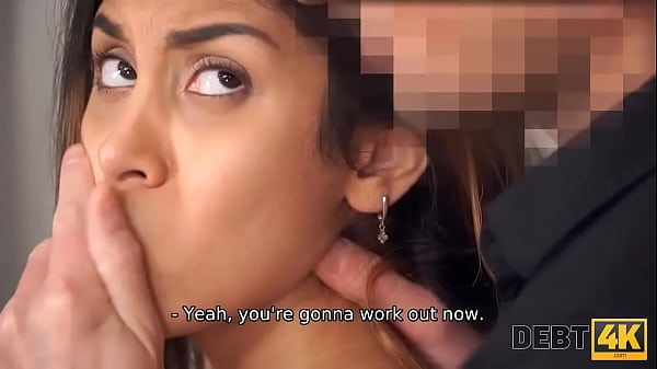 DEBT4k. Debt collector breaks into the models apartment and fucks her