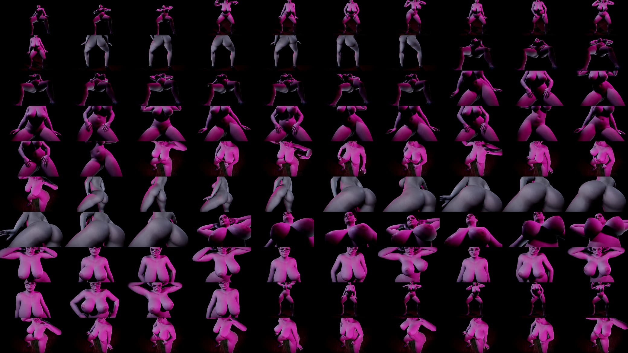 Thick Milf with glasses Dancing naked: 3D Porn 预览图