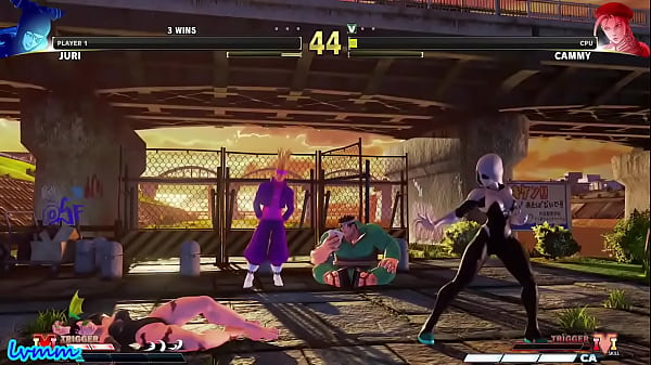 Juri Han barefoot skin vs Cammy LessMoreVanillaMoreMods