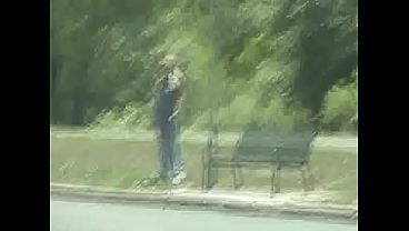 Roadside slut sucker - the first role for a future porn star