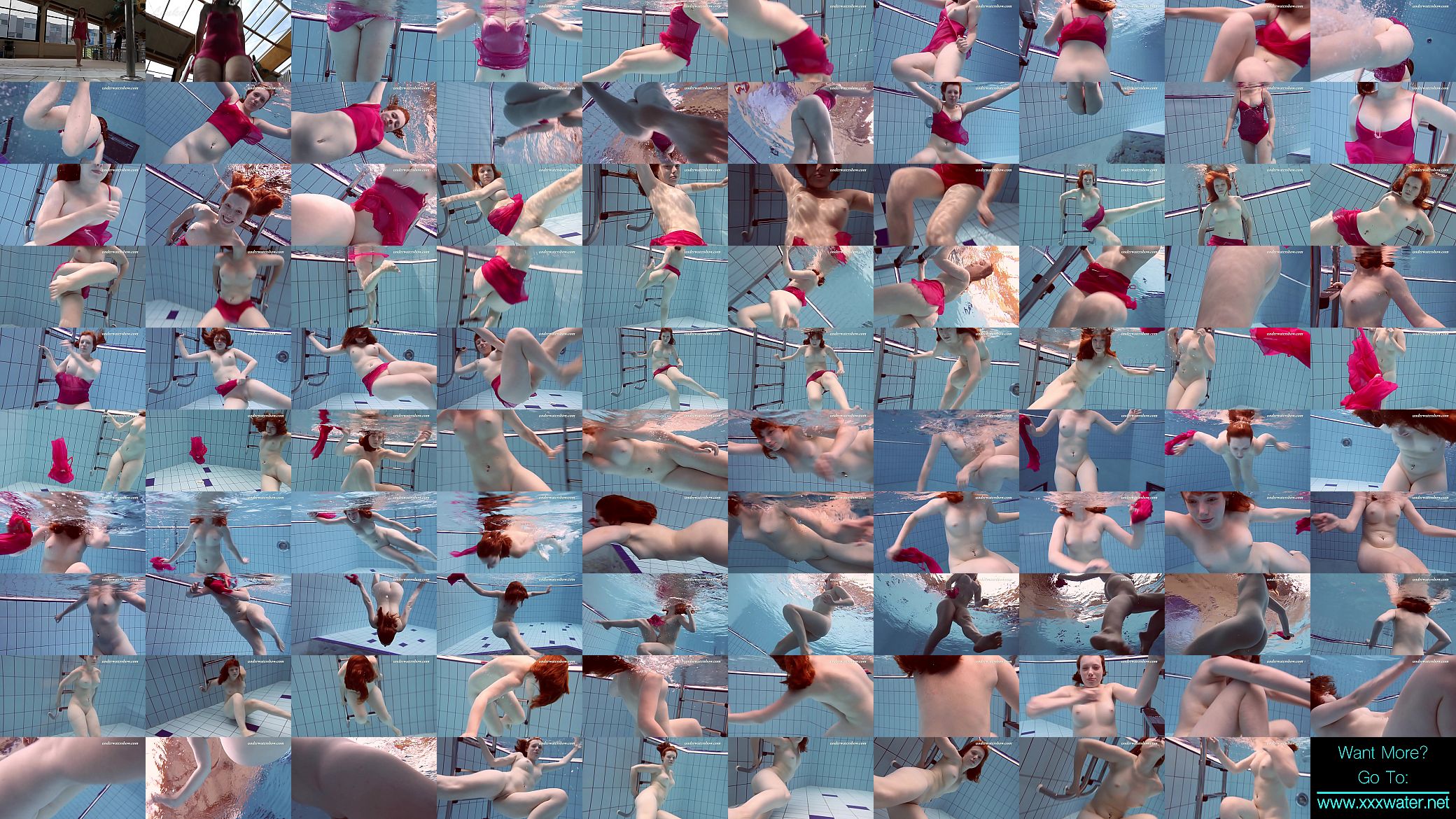 Fat teen underwater shows her bouncing body 预览图
