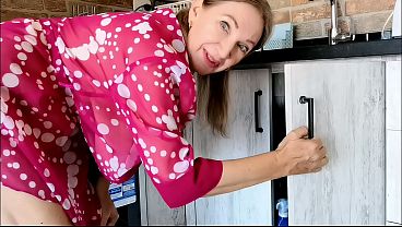 Hot busty cougar granny drains plumber