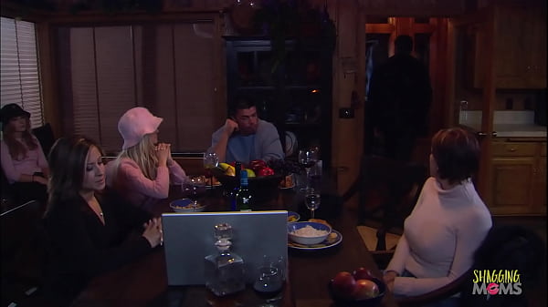Beautiful young blonde with big boobs loves to ride dick in the kitchen