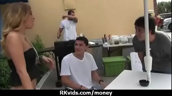 Sensual girl talked into having sex for cash 11