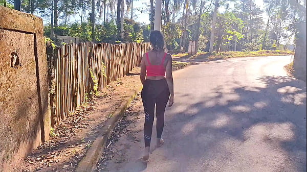 Latina slut fucked on a balcony overlooking the public street in Medellin, while they fuck the cars pass by on the road