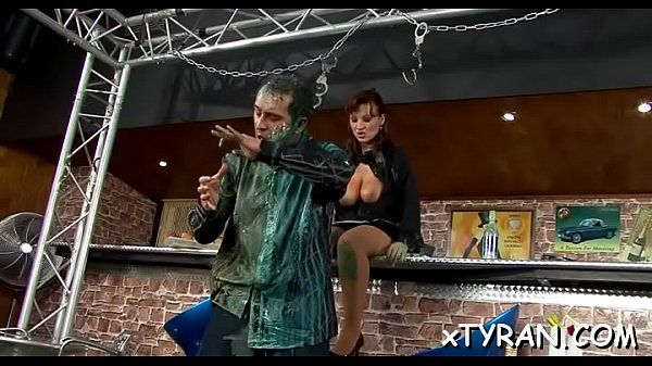 Sexy babe gets tied up in some real sexy bondag...