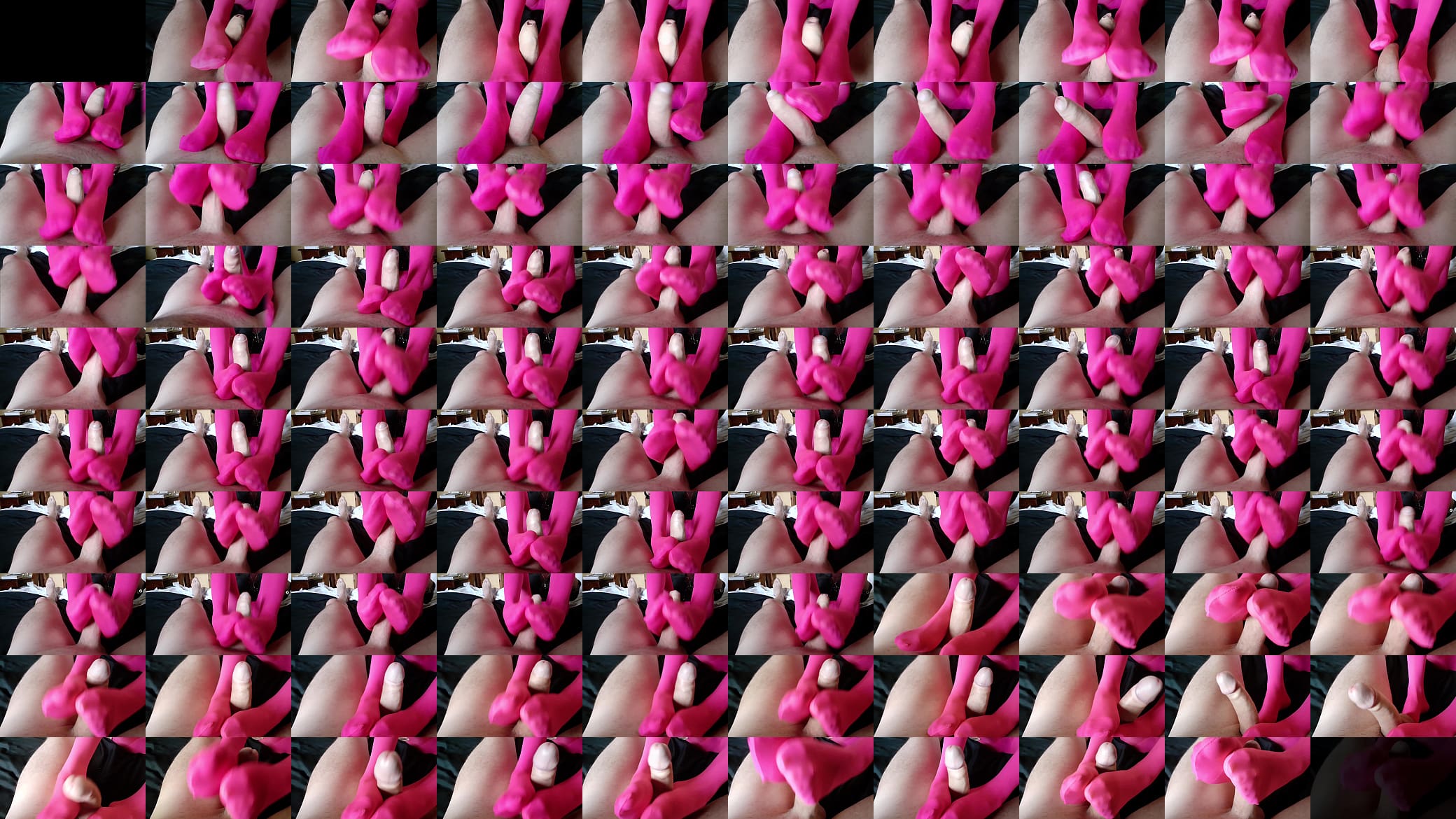 Laura XXX model 2021 footjob on pink nylon 预览图