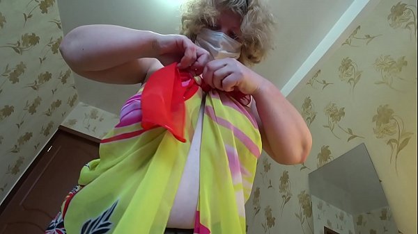 Mature milf in pantyhose lures a girlfriend, sexually shaking fat butt and big tits. And a lesbian fuck a bbw doggiestyle. POV.