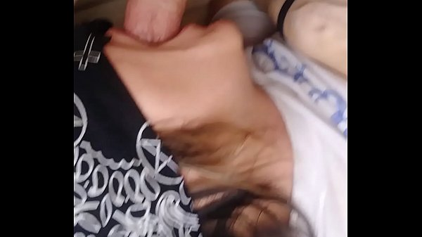 Blindfolded blowjob