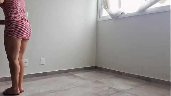 hidden camera with brand new cleaning the house