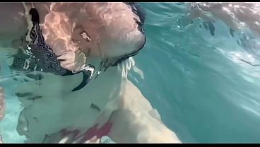Artemisia Love is at the pool flashing her juicy boobs for you guys