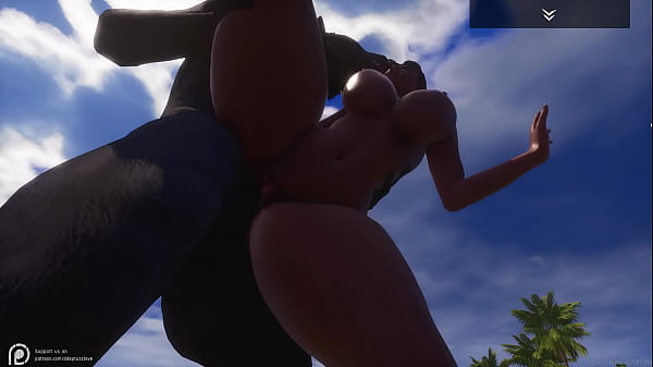 Wild Life - Big Juicy Ass Big Tit Curvy Black MILF (Indra) fucks a man dressed as a Wolf for Halloween. She fucks gest fucked hard and squirts all over his dick multiple times.