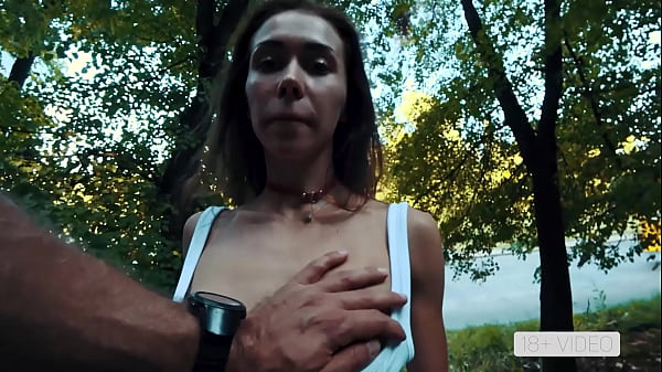 Real public anal sex near the road with cumshot in mouth. Mia Bandini