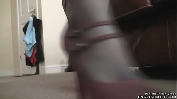 Pantyhose upskirt British big butt wife in mini skirt
