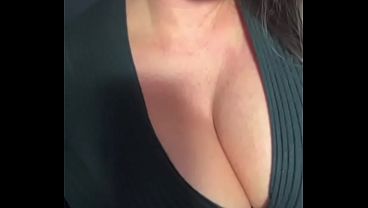 My stepmother showed her large, milky boobs
