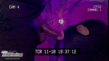 MASKED LATINA GETS CAUGHT BEING A SLUT ON SECURITY CAMERA