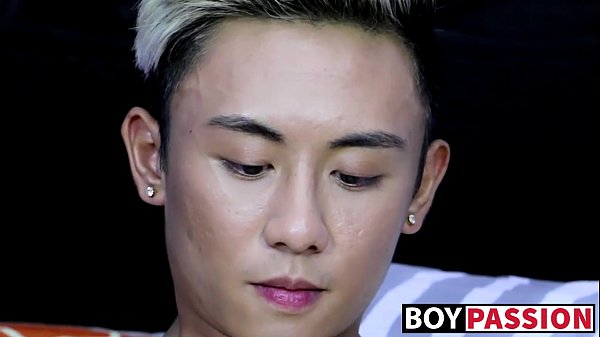 Adorable blonde asian twink Ty Neiman jerks off...