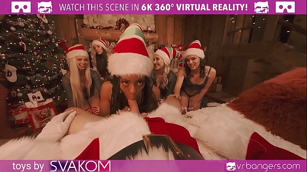 VRBangers.com-Christmas Orgy With Abella Danger And Her 7 Sexy Elves VR Porn