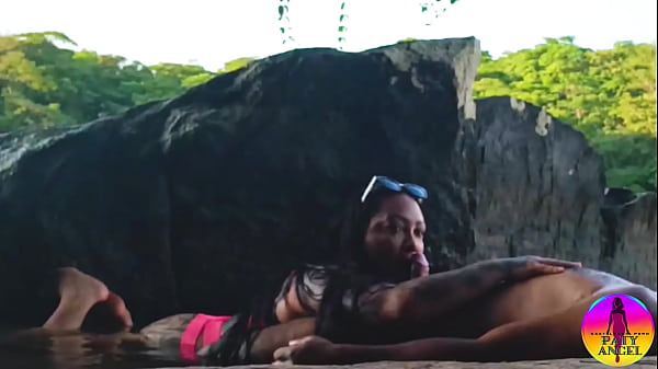 Trailer - Being fucked by her lover in the river in public and he came in my mouth