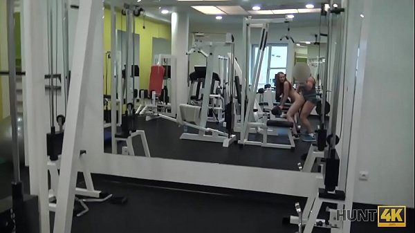 HUNT4K. After a hard workout in the gym, the girl is ready for sex for money