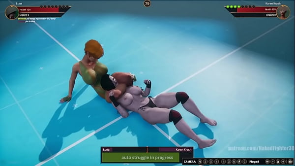 Luna VS Karen Krash (Naked Fighter 3D)