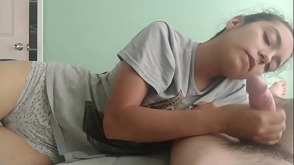 Download Video - It comes very strong when I lick the scrotum