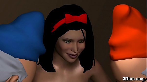 Download Video - Snowbitch gangbanged by three dwarfs