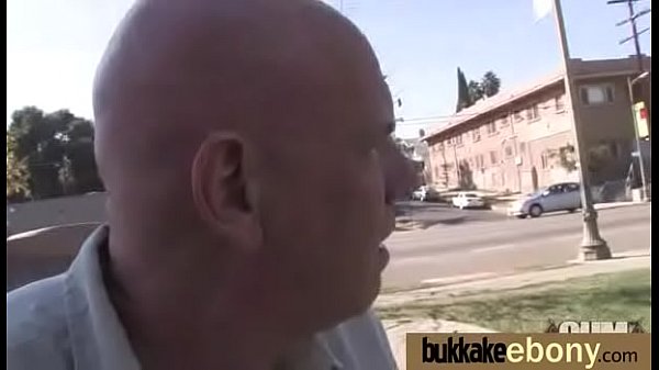 Huge cocks cover their black face in cum 18