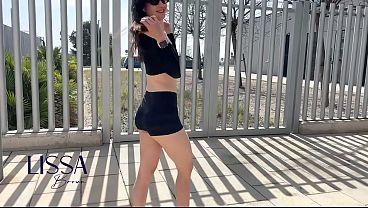 Fans peeping me giving a blowjob on a public nudist beach