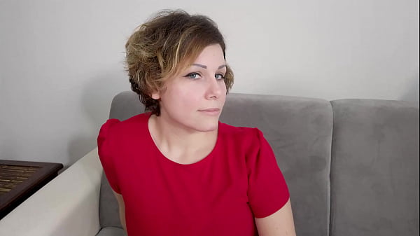 First time and first porn for curvy young woman