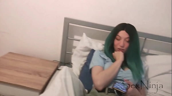 Mother-in-law gets horny watching me face fuck her college offspring