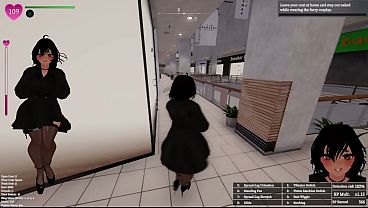 Secret Flasher Manaka - Exhibitionist Futa Goes To The Mall