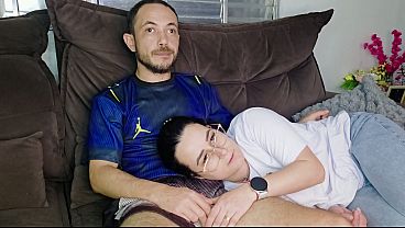 Stepsister is seduced by her half-brother while watching the Brazil game.