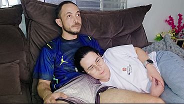 Stepsister is seduced by her half-brother while watching the Brazil game.