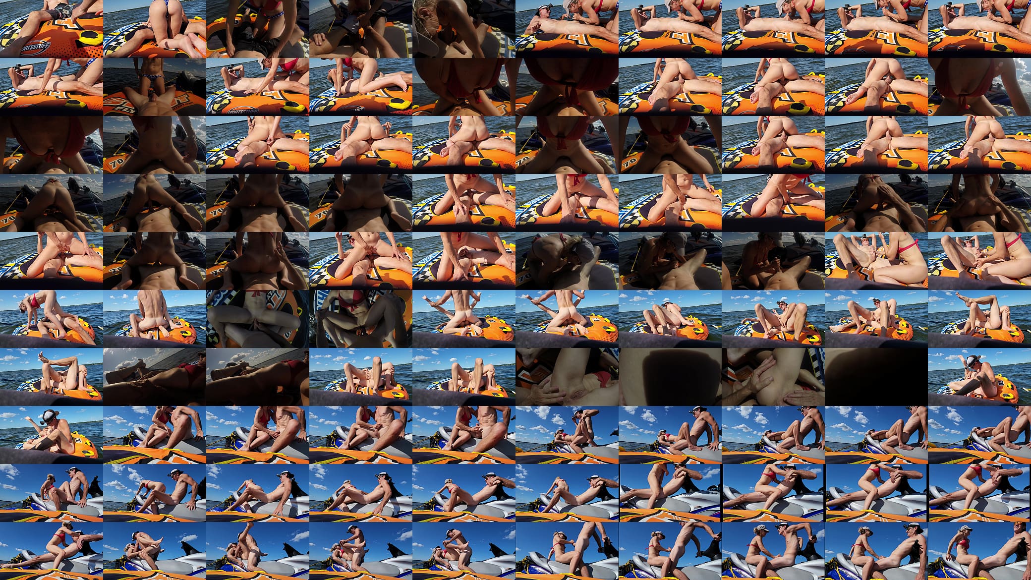 HOT athletic couple have SEX on a jetski in the middle of a lake 预览图