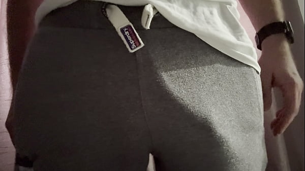 Download Video - Mr Big Dick UK wears the famous grey sweats and pulls out his big white cock