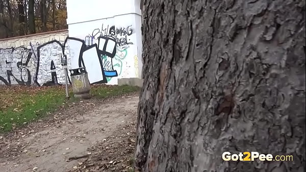 Blonde Cutie Pees In The Street