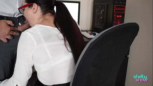 My Dirty Boss fuck me in the office and CUM on my ASS!